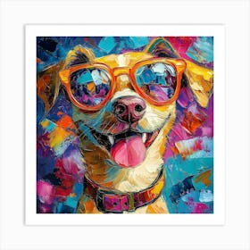 The Coolest Dog In Town 6 Art Print