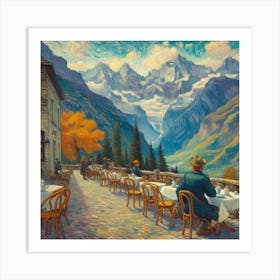 Van Gogh Painted A Cafe Terrace At The Foot Of The Himalayas 1 Art Print