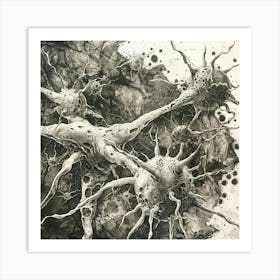 Neuron Drawing Art Print