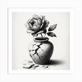 Broken Vase Dreamscape Art Print