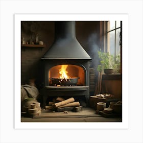 Wood Burning Stove 2 Art Print