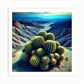 Cactus In The Desert Art Print