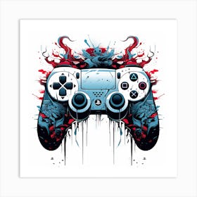 Playstation Controller Art Print