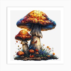 Mushroom Tee Art Print