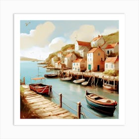 Peaceful Harbour Art Print