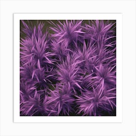 Purple Grass 4 Art Print