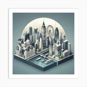 London Cityscape Art Print