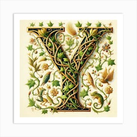 Letter Y 2 Art Print