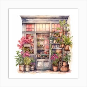 Flower Shop Art Print