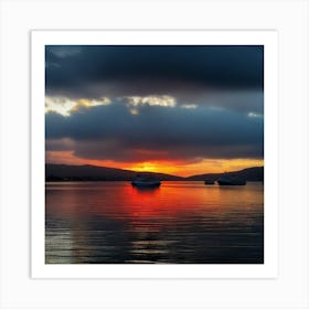 Sunset In Ireland 1 Art Print