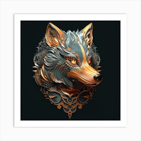 Wolf Head 1 Art Print