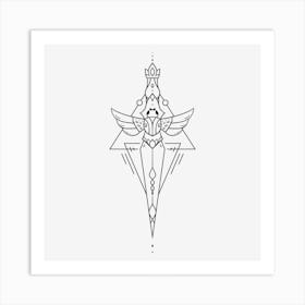 Dagger Mandala 06 Art Print