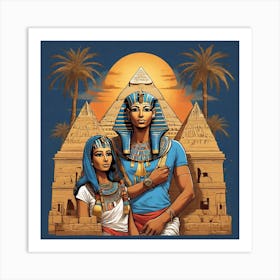 Egyptian Couple Art Print