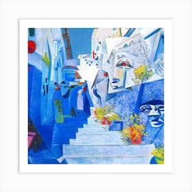 Santorini 1 Art Print