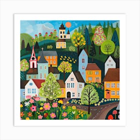 Kids Travel Illustration Germany 4 Art Print