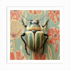 Jewelry beetle vintage photography Art Print