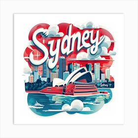 Sydney Cityscape 4 Art Print