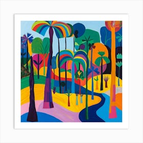 Abstract Park Collection Ibirapuera Park Sao Paulo 1 Art Print