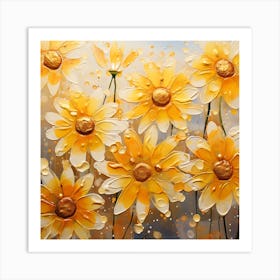 Yellow Daisies Art Print