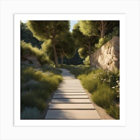 Path In The Woods 5 Art Print