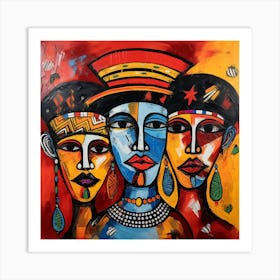 Three African Women Art Print