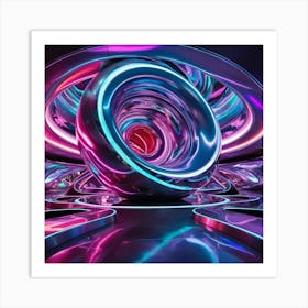 Futuristic Space 2 Art Print