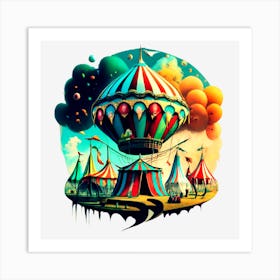 Circus Tents Art Print