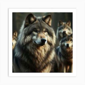 Luno the wolf 6 Art Print