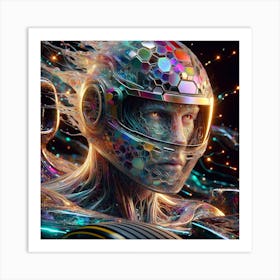 Futuristic Man Art Print