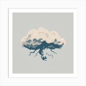 Atomic Cloud Art Print