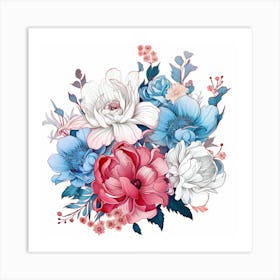 Bouquet Of Flowers 4 Art Print