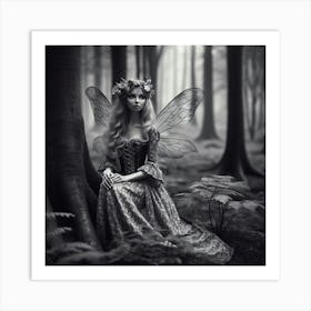 Fairy In The Forest 28 Art Print