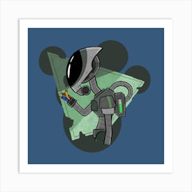 Broken Bot Art Print
