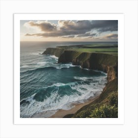 Sunset On The Cliffs Art Print