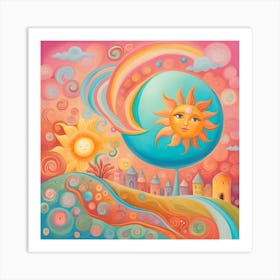 Sun And Moon Art Print