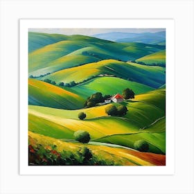 Landscape Painting 128 Art Print