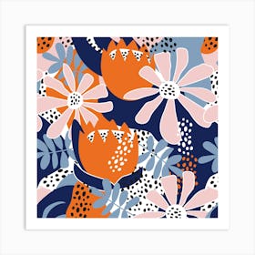 Floral Pattern 28 Art Print