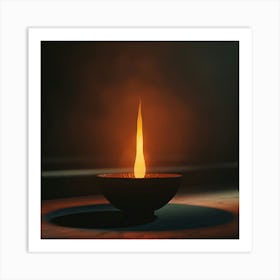 Easter Vigil With Fire And Candlelight 3d Render Ar Art Print