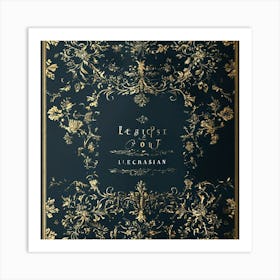 Elegant Book Cover Art Print