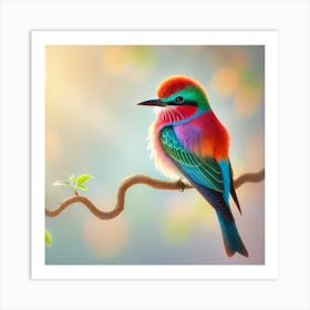 Colorful Bird 4 Art Print