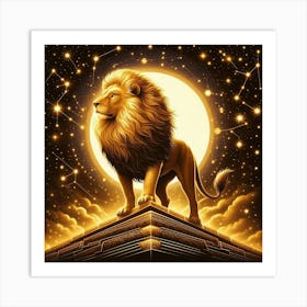 Zodiac Lion 17 Art Print