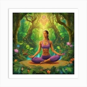 Nature and meditation Art Print