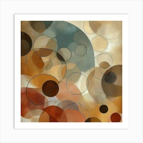 Abstract Circles 36 Art Print