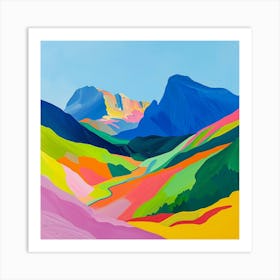 Colourful Abstract Durmitor National Park Montenegro 3 Art Print