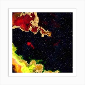 100 Nebulas in Space with Stars Abstract n.041 Art Print
