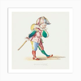 Clown In Costume Art Print