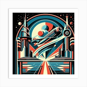 Spaceship Art Print