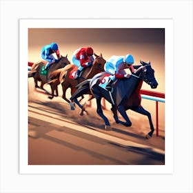 Horse Racing 10 Art Print