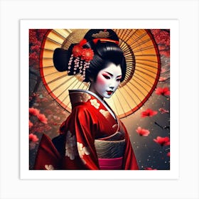 Geisha 135 Art Print