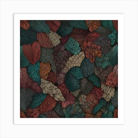 Leaves On A Wall Art Print